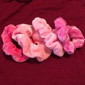 Pretty in Pink scrunchies